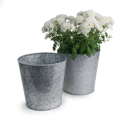 10" Galvanized Pot cover for 8 inch pot