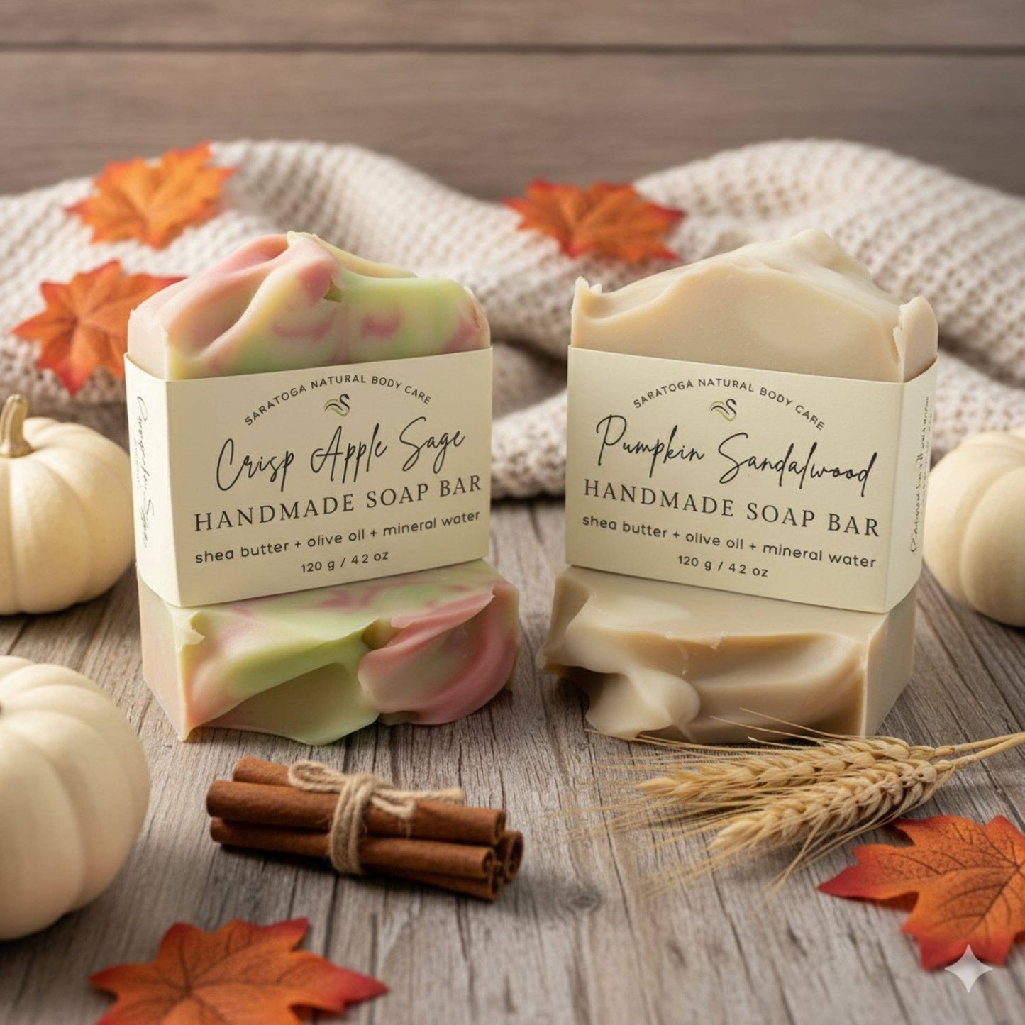 Crisp Apple Sage Handmade Soap Bar