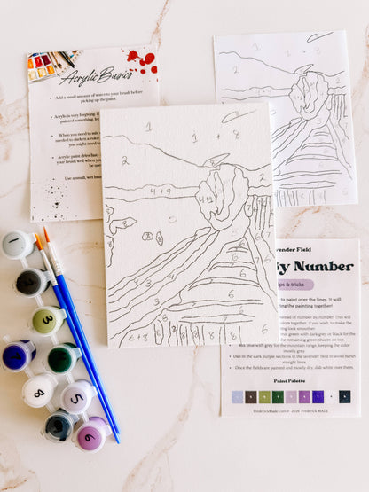 Lavender Field Mini Paint by Number