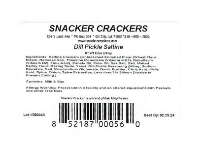 Saltine Crackers Dill Pickle