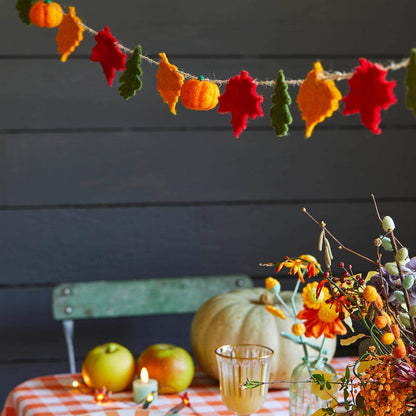 Fall Felt Leaf Garland