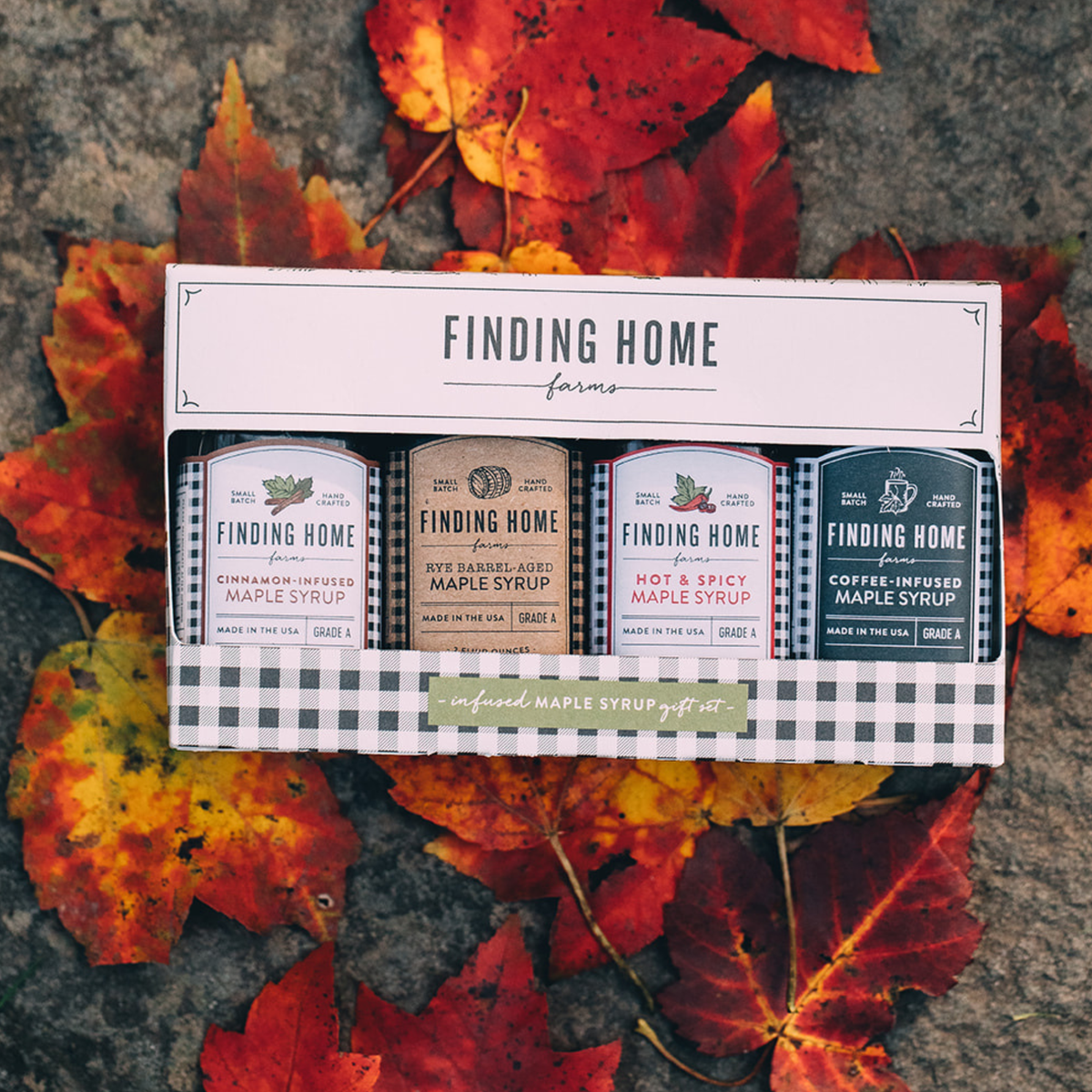Infused Maple Syrup Gift Set - Sampler, Gift Baskets