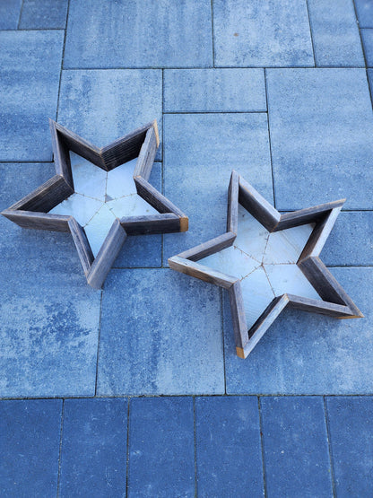 Rustic Star Reclaimed Wood Planter