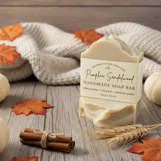 Pumpkin Sandalwood Handmade Soap Bar