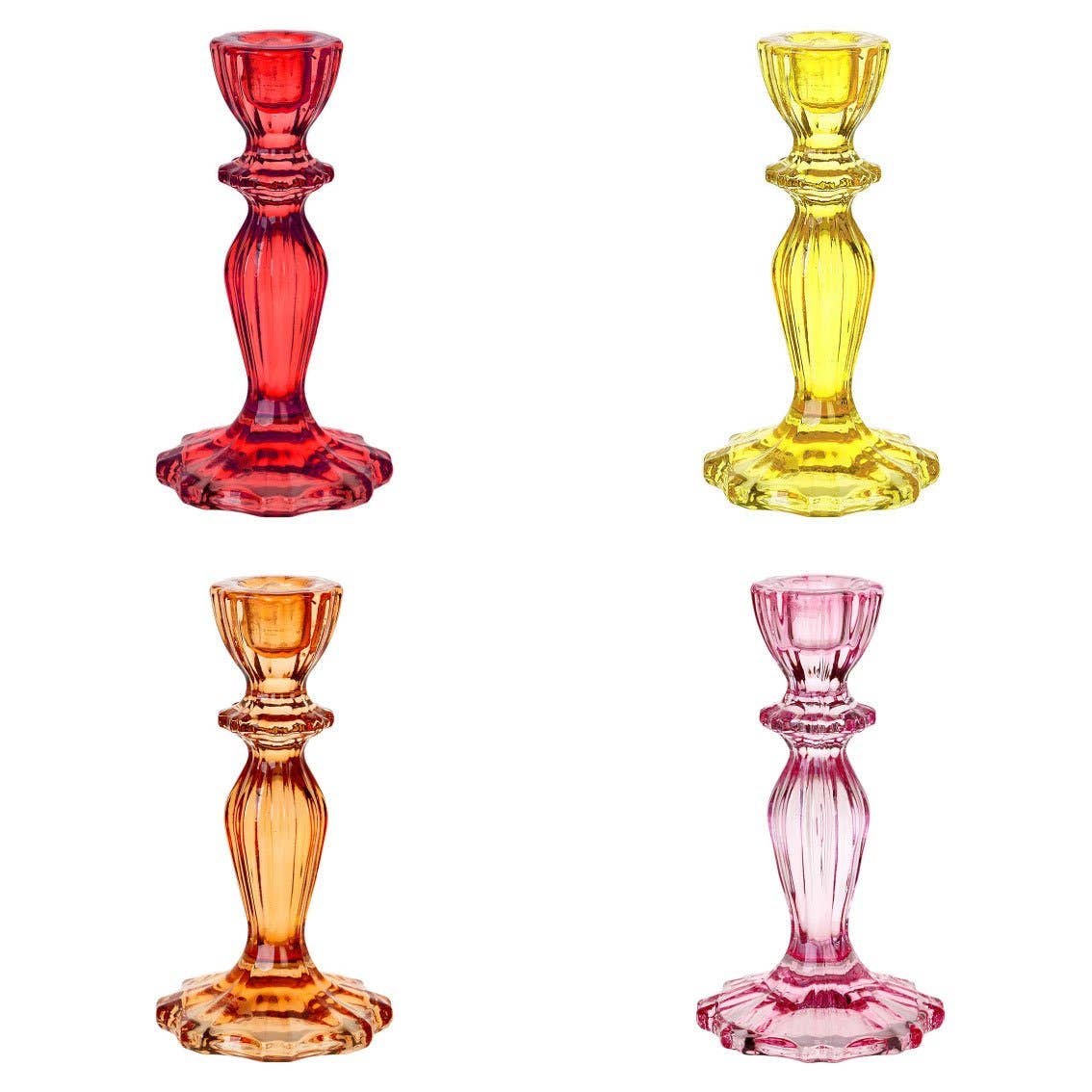 Glass Candle Holder Warm Colors | Mothers Day Gifts |