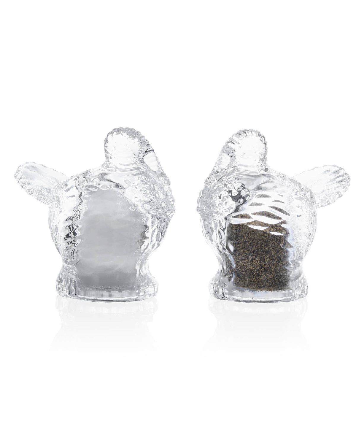PAIR Harvest Turkey Crystal Salt & Pepper Shakers PAIR