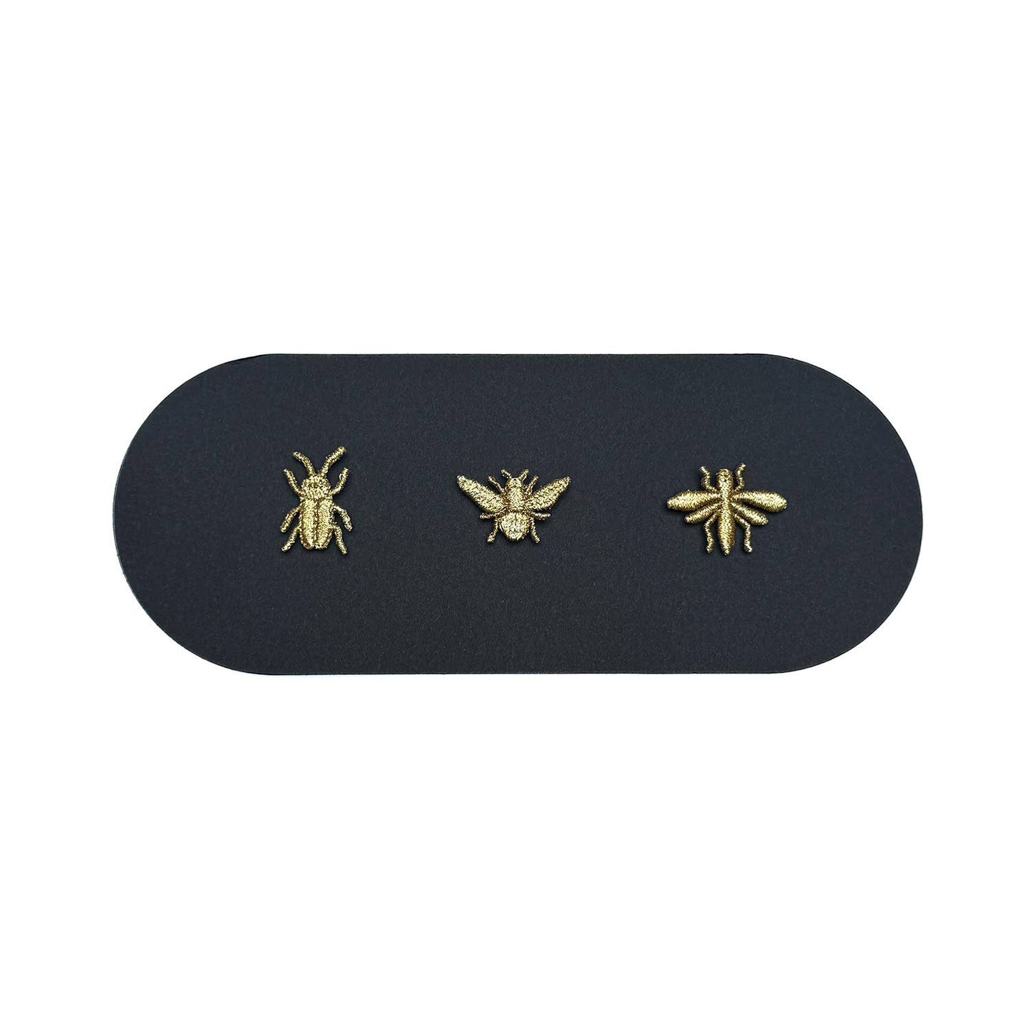 Golden Embroidered Brooches