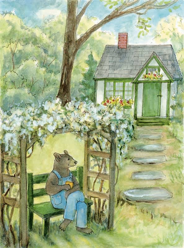 #800  Bernard's Morning Tea Notecard