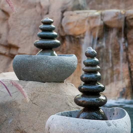 Rock Cairn Water Fountain