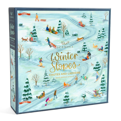 Winter Slopes Family Board Game – Snowy Climb & Slide