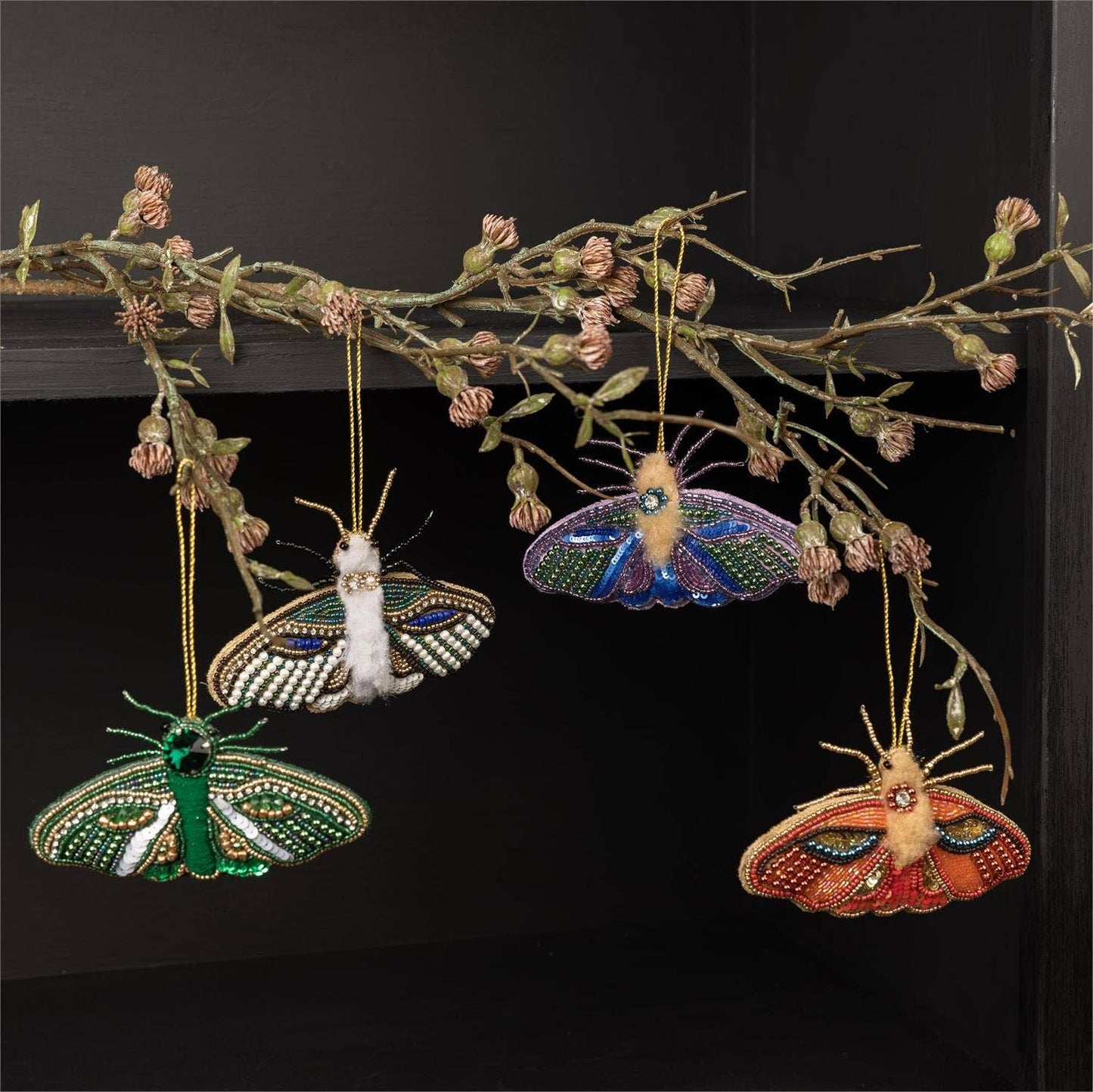 Ornaments - Beaded Moths