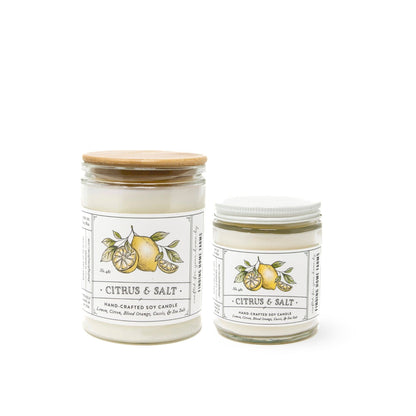 Soy Candle, Citrus & Salt, Fresh Scent