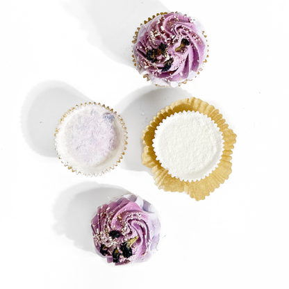 Peppermint Flowers Cupcake Bath Bomb