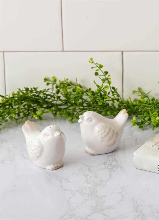 PAIR -Ceramic Bird Salt And Pepper Shakers (Pk/02 Pr)