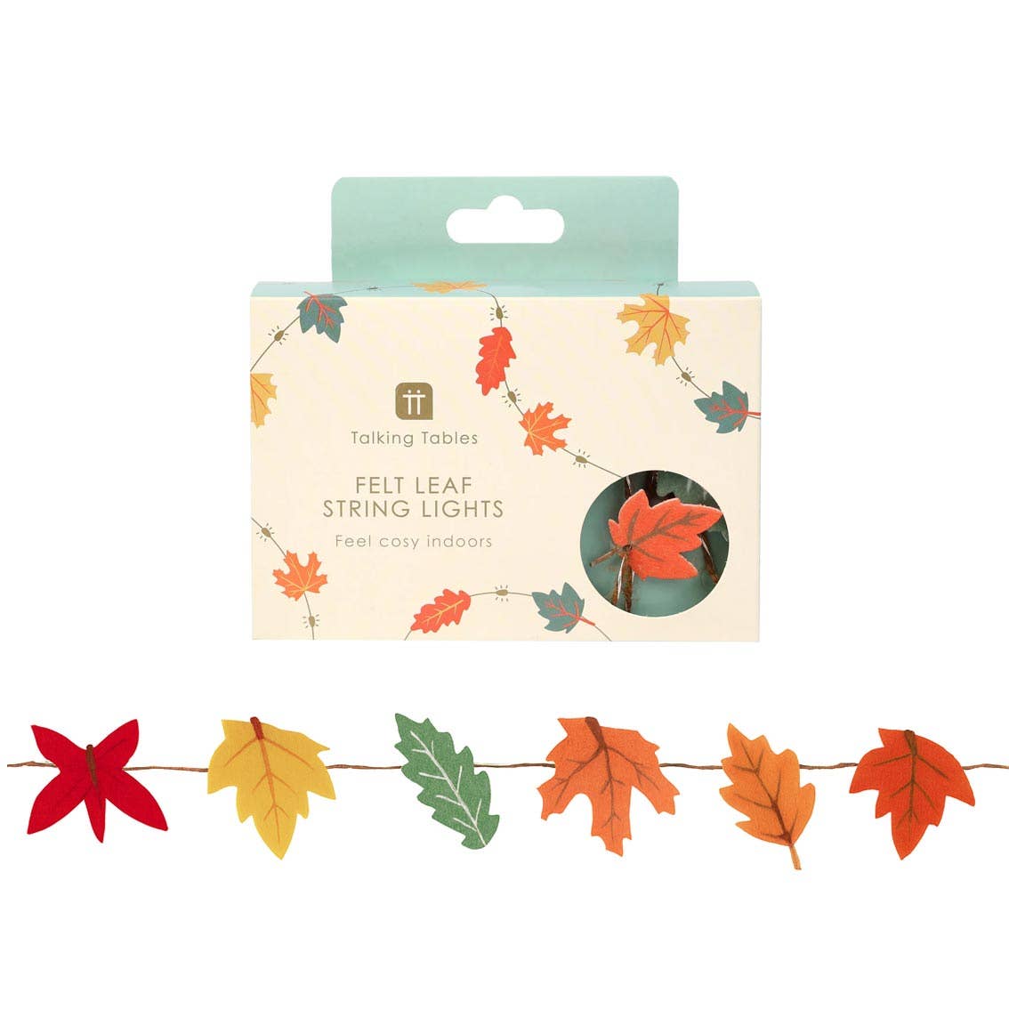 Fall Felt Leaf String Lights