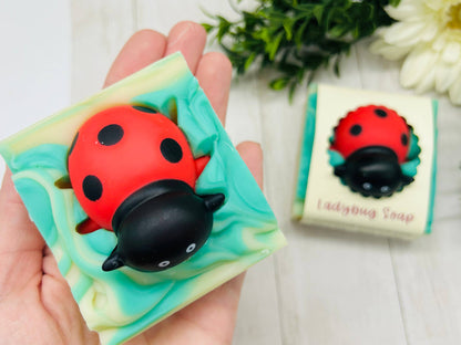 Ladybug Handmade Novelty Soap Bar