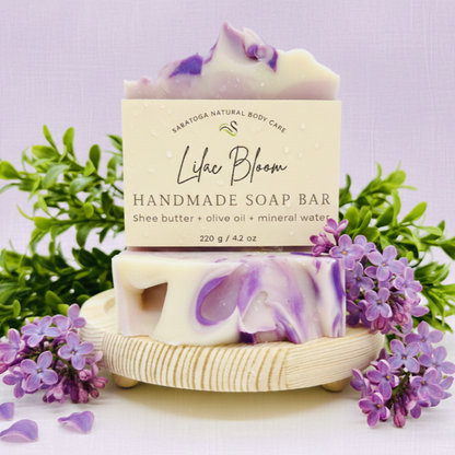 Lilac Bloom Handmade Soap Bar VEGAN COLD PROCESS Spring