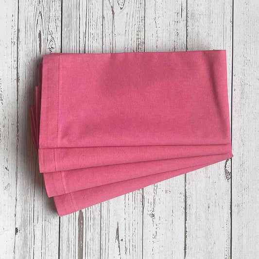 Solid Napkin Set of 4 Rosy