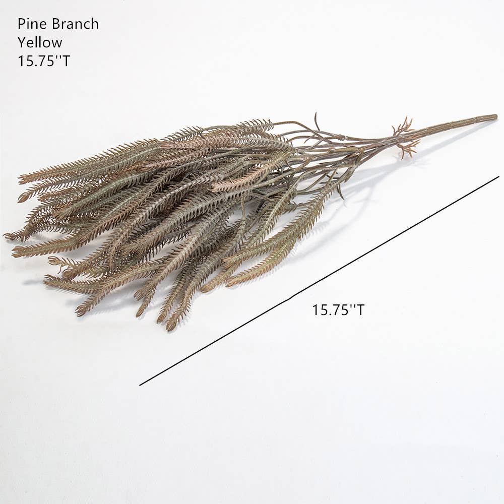 Faux Thistles/Pine/Monstera leaves, Autumn Leaves Branches