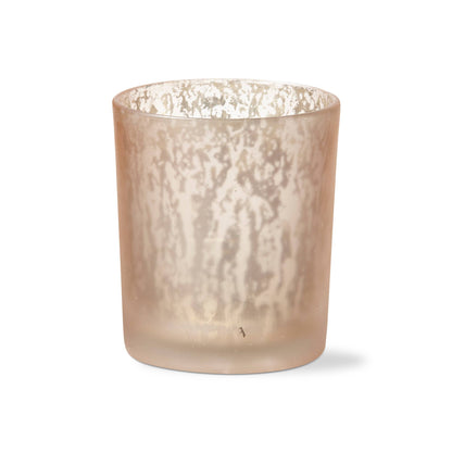 Illuminate Tealight Holder Blush Glass Christmas
