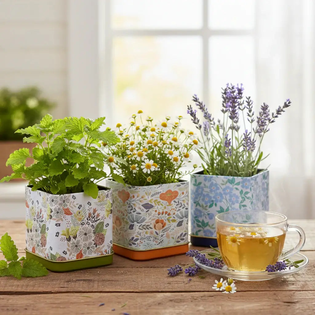 Tea Garden Grow Kit | Herb Kit | Indoor Garden Set