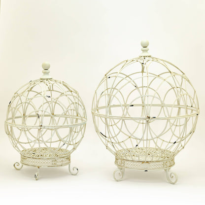 Iron Globe Plant Stands