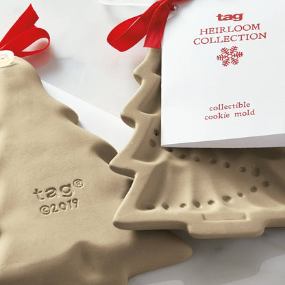 Reindeer Cookie Mold Natural Stoneware