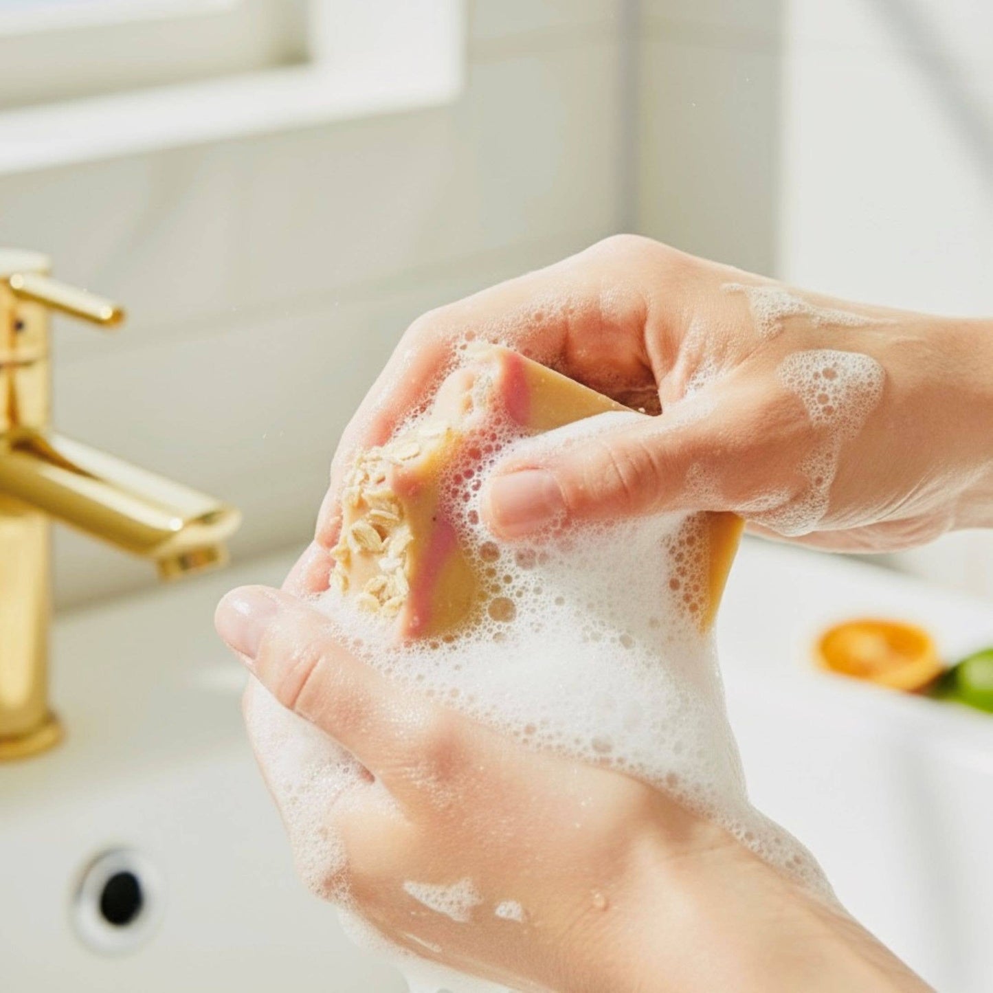 Sweet Orange Oatmeal Handmade Soap Bar