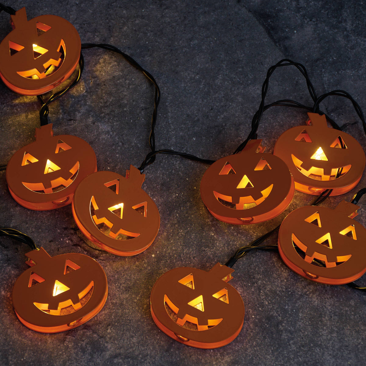 Glowing Jack O'Lantern String Lights