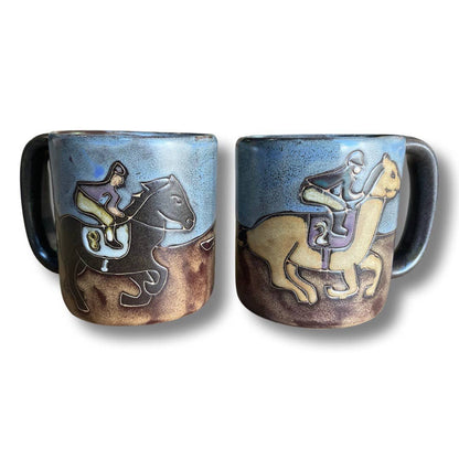 Mara Stoneware Race Horses