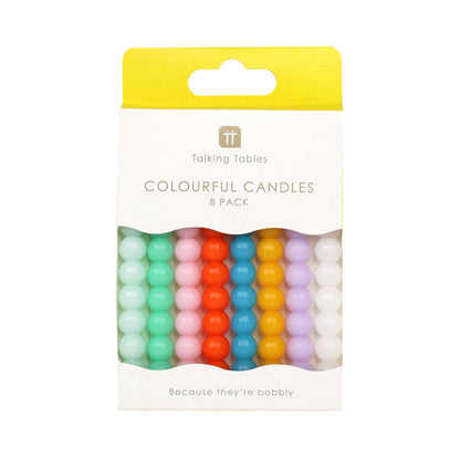 Bobble Birthday Candles - 8 Pack | Cake Candless |