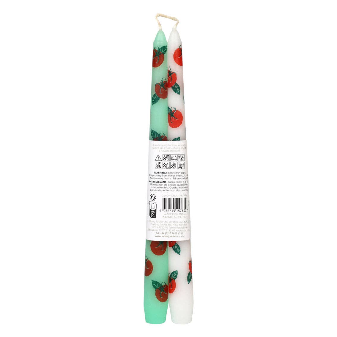Tomato Taper Dinner Candles - 2 Pack | Mothers Day Gifts |