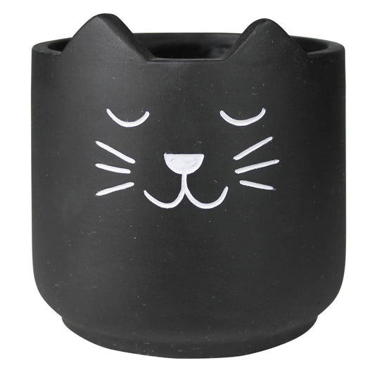 Cement Cat Cachepot-Small