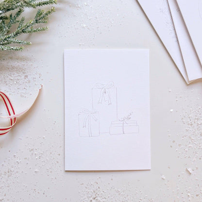 Christmas cheer paintable watercolor notecard set