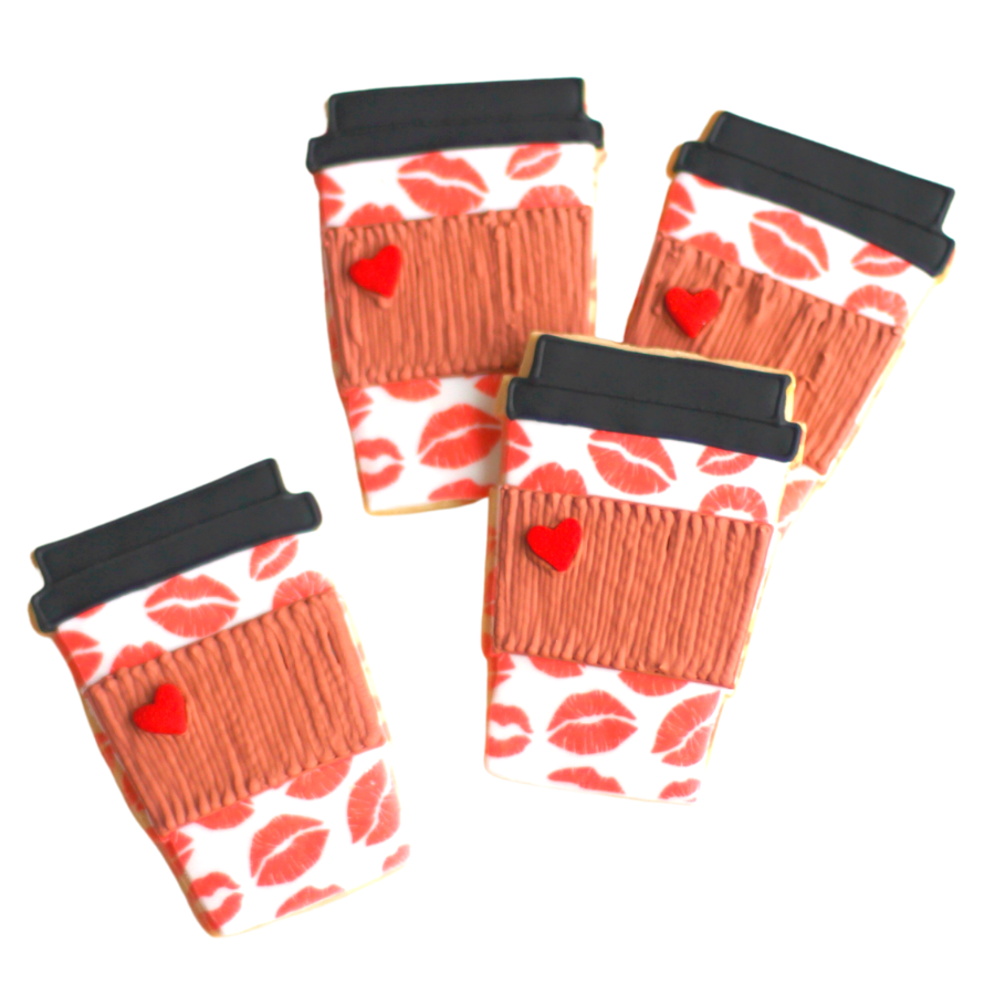 Tall Coffee Cup Cookies