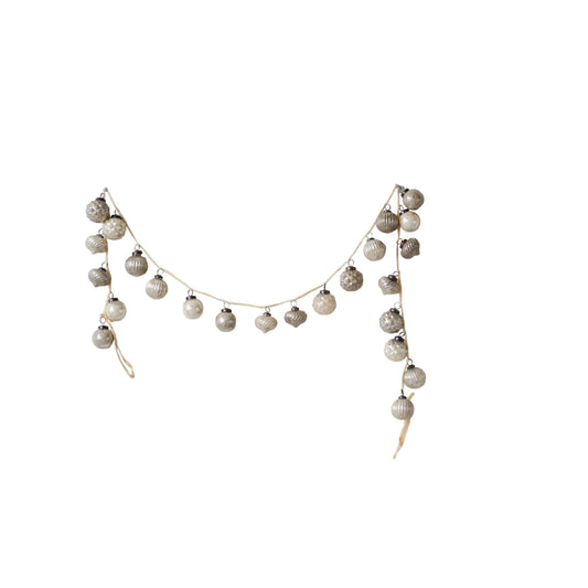 Mercury Glass Ornament Garland