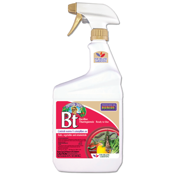 Bonide Bt. Thuricide Liquid  - Controls Worms and Caterpillars RTU