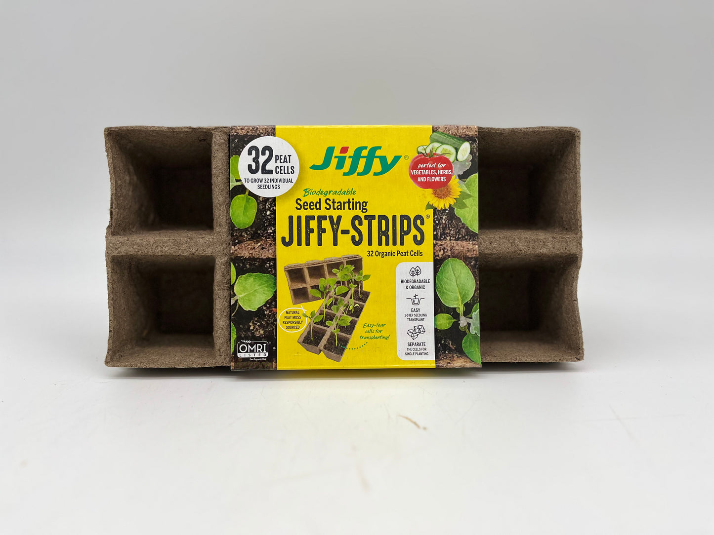 Jiffy Strips Seed Starting Tray - 32 Peat Cells