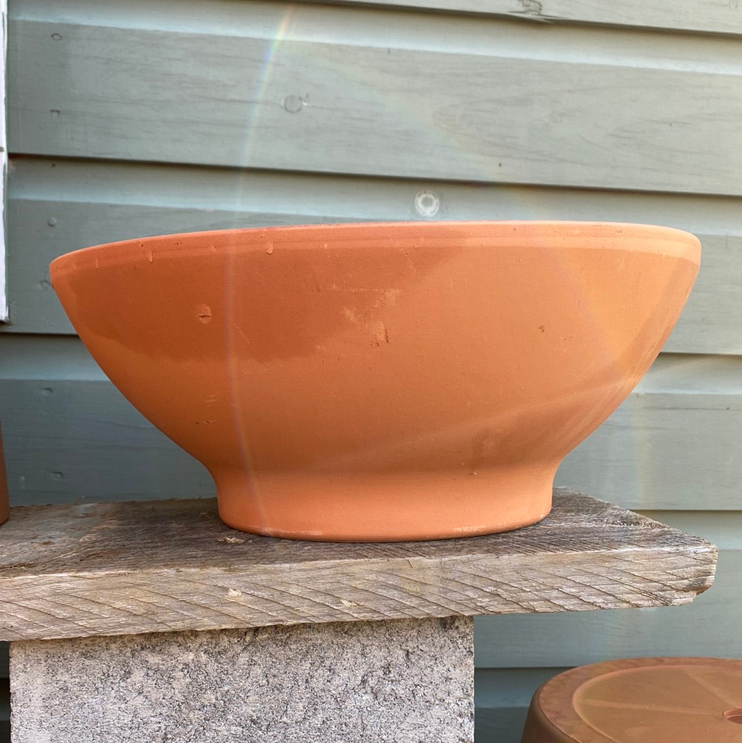 12" Low Terracotta Bowl