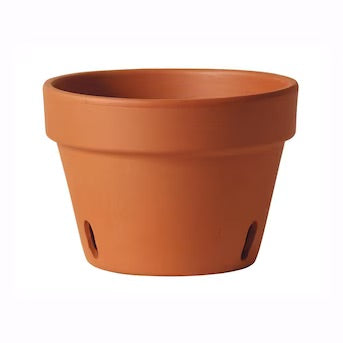 Terracotta Orchid Pot - 6.75”