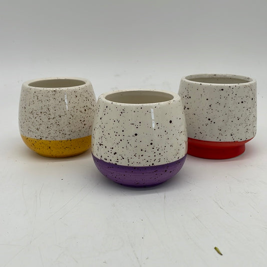 Mini Speckled Pot-Asst. Colors