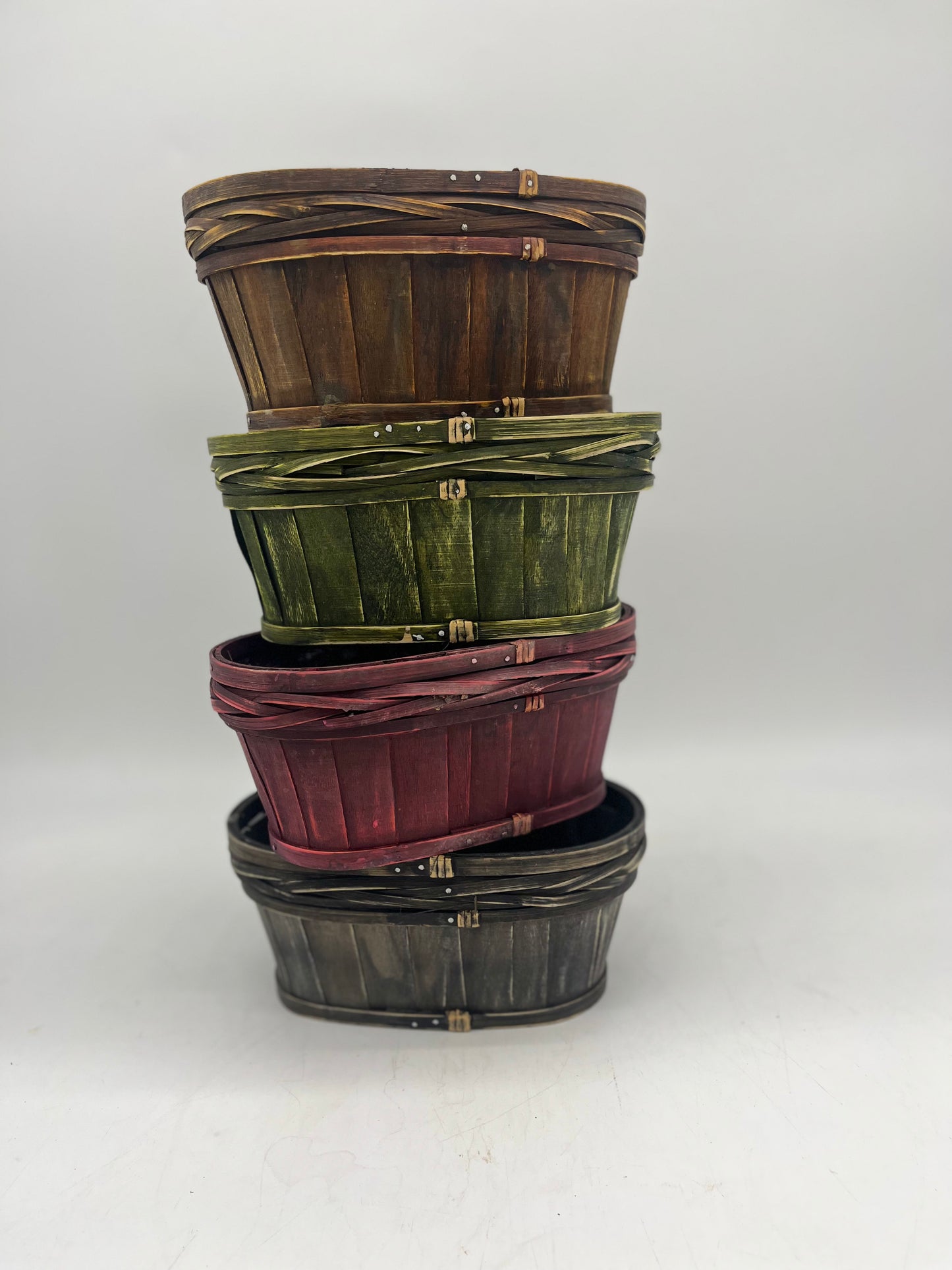Oval Chipwood Planter - Assorted
