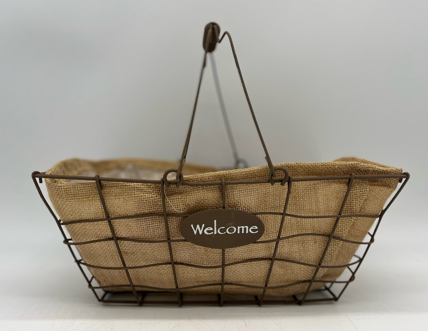 Rustic Farm House Woven Welcome Basket