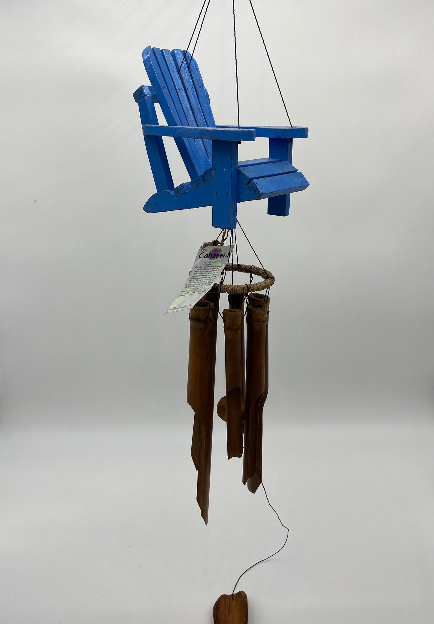 Beach Blue - Blue Bamboo Beach Chair Windchimes